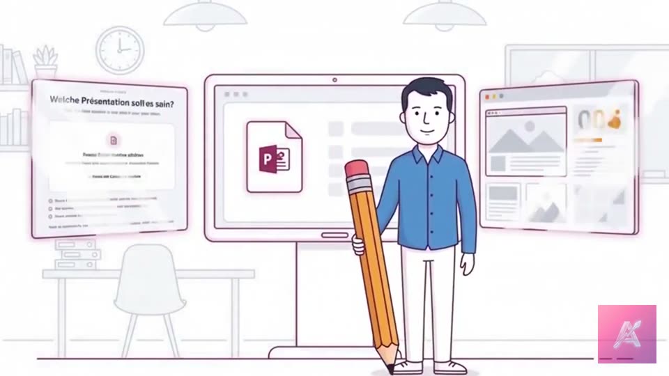 Szene aus einem Product-Explainer-Film im Stil Strichzeichnung